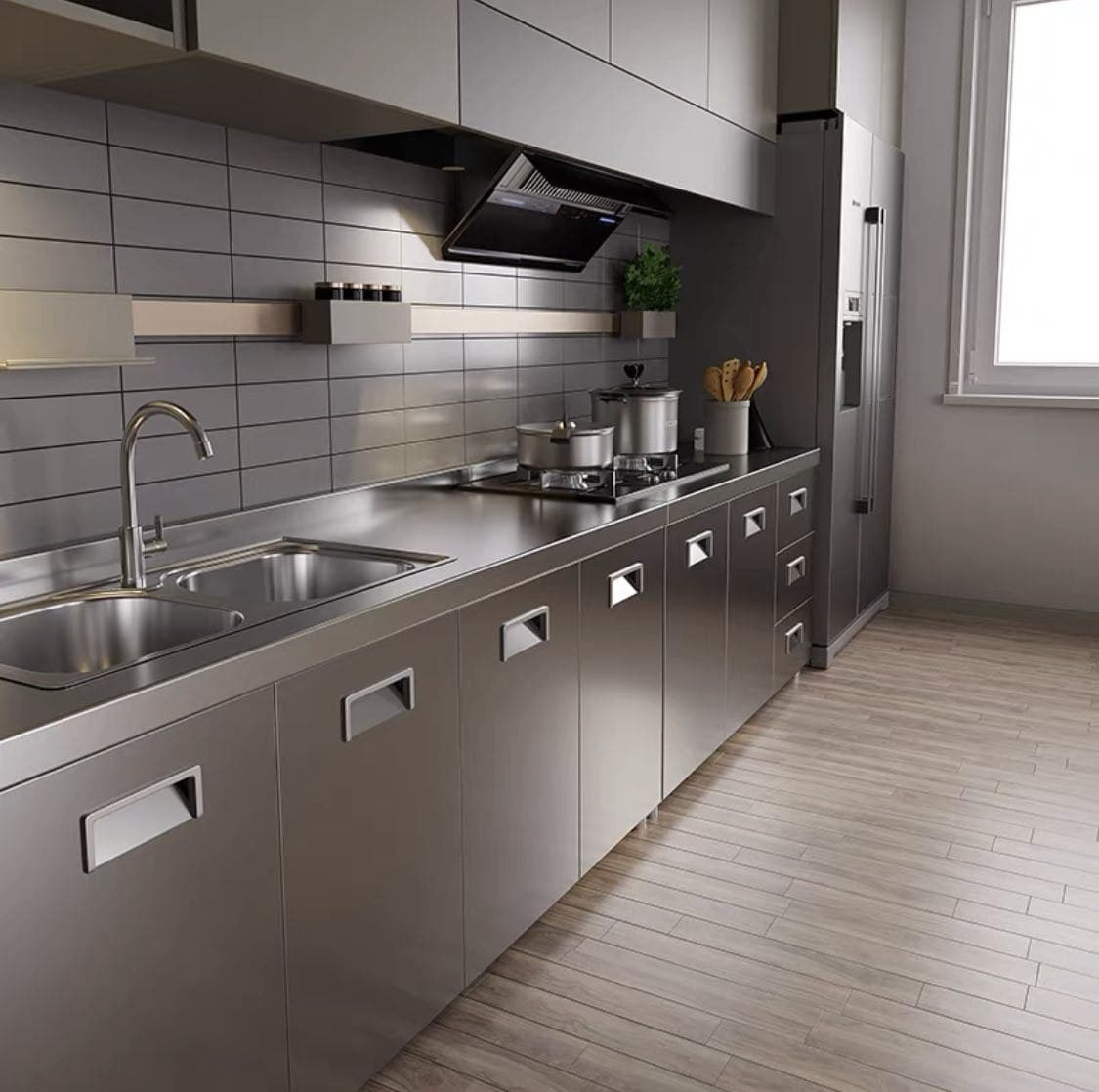 کابینت آشپزخانه استیل